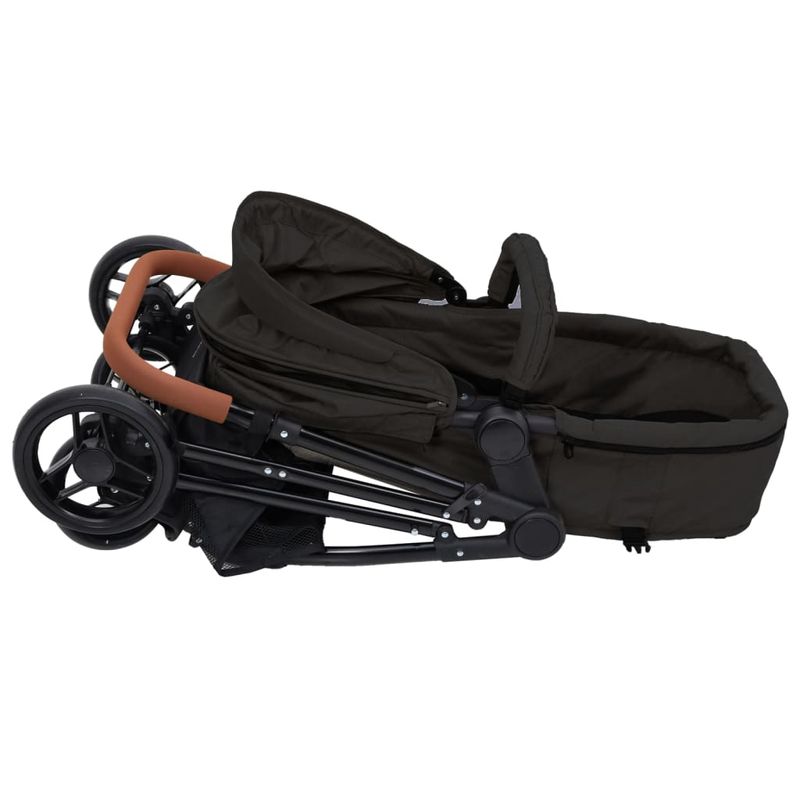Jucarii, Copii si Bebe - Carucioare si articole de transport - Carucioare - Carucioare standard - Carucior pentru copii 2-in-1, antracit si negru, otel - Infinity.ro