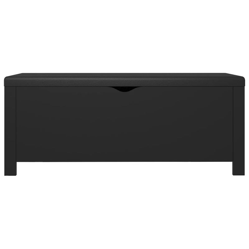Casa si Gradina - Mobilier - Organizare si depozitare - Cutii depozitare - Cutie de depozitare cu perna, negru, 105x40x45cm lemn prelucrat - Infinity.ro