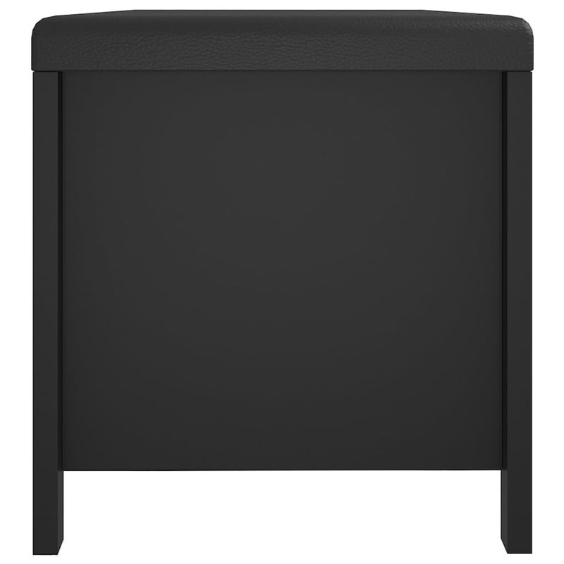 Casa si Gradina - Mobilier - Organizare si depozitare - Cutii depozitare - Cutie de depozitare cu perna, negru, 105x40x45cm lemn prelucrat - Infinity.ro
