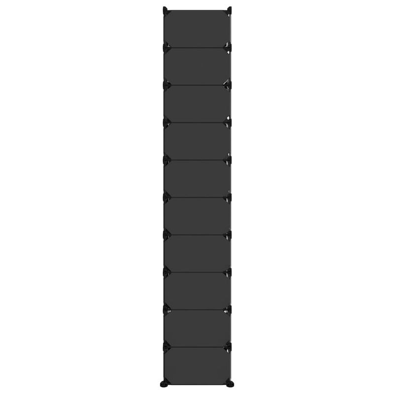 Casa si Gradina - Mobilier - Organizare si depozitare - Organizator incaltaminte - Suport de pantofi, negru, 44x32x174 cm, PP - Infinity.ro