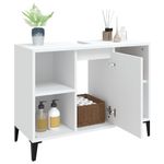 Casa si Gradina - Mobilier - Mobilier baie - Comode baie - Dulap de chiuveta, alb, 80x33x60 cm, lemn prelucrat - Infinity.ro