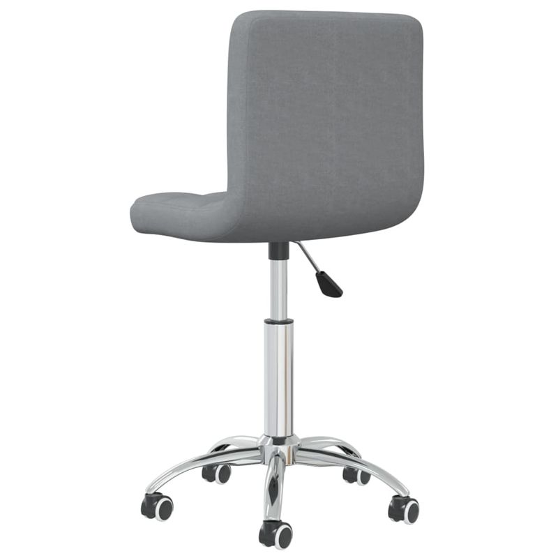 Casa si Gradina - Mobilier - Scaune si fotolii - Scaune - Scaune de bucatarie pivotante, gri deschis, material textil - Infinity.ro