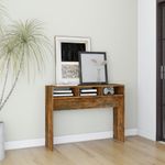 Casa si Gradina - Mobilier - Comode si corpuri - Console - Masa consola, stejar fumuriu, 105x30x80 cm, lemn prelucrat - Infinity.ro