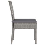 Casa si Gradina - Gradina si terasa - Mobilier exterior - Scaune si sezlonguri gradina - Scaune de masa pentru gradina, 4 buc., gri, poliratan - Infinity.ro