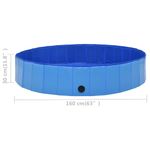 Petshop - Accesorii petshop - Jucarii animale - Ansambluri de joaca - Piscina pentru caini pliabila, albastru, 160 x 30 cm, PVC - Infinity.ro