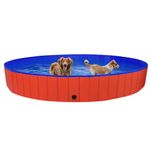 Petshop - Accesorii petshop - Jucarii animale - Ansambluri de joaca - Piscina pentru caini pliabila, rosu, 300 x 40 cm, PVC - Infinity.ro