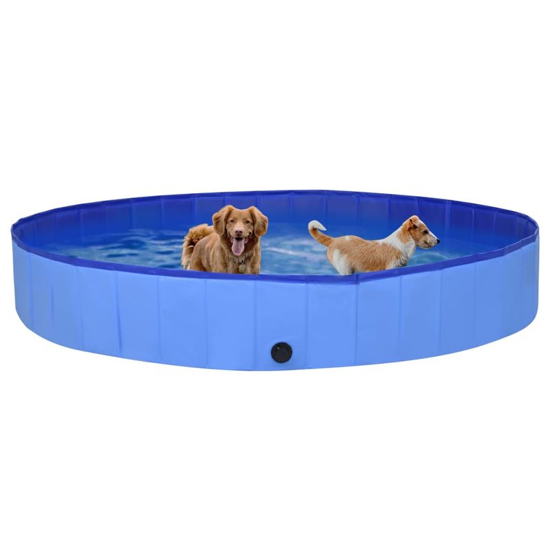 Petshop - Accesorii petshop - Jucarii animale - Ansambluri de joaca - Piscina pentru caini pliabila, albastru, 300 x 40 cm, PVC - Infinity.ro