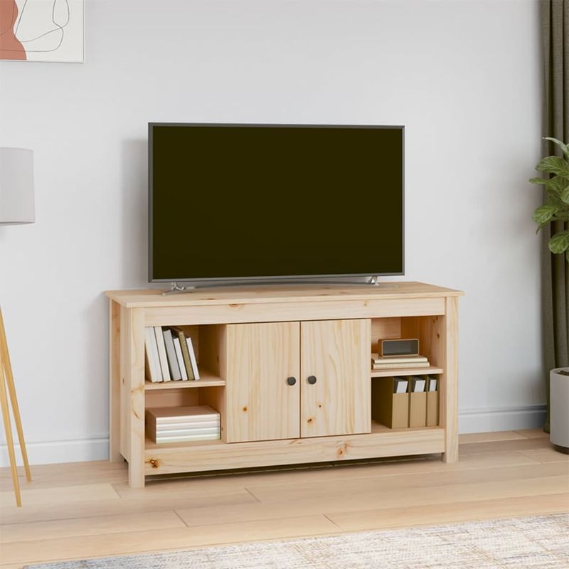 Casa si Gradina - Mobilier - Comode si corpuri - Comode - Comoda TV, 103x36,5x52 cm, lemn masiv de pin - Infinity.ro