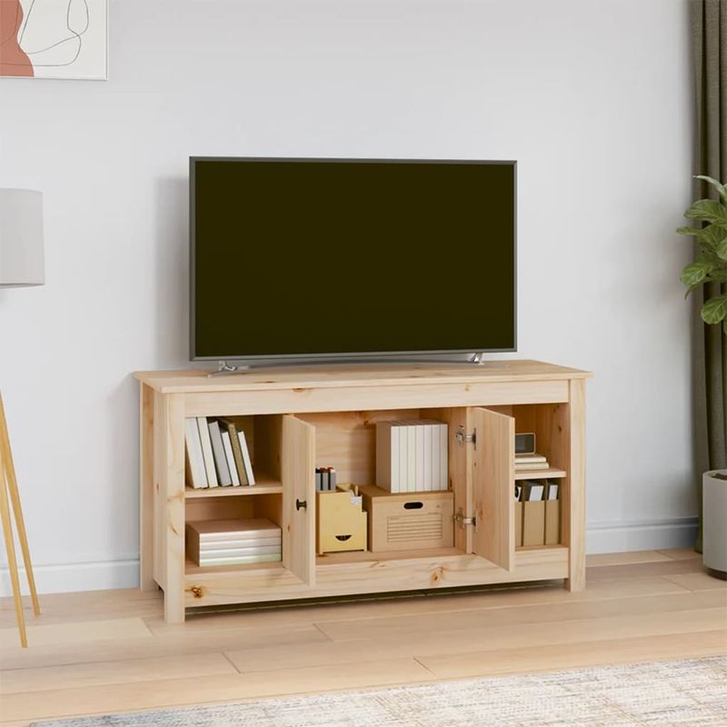 Casa si Gradina - Mobilier - Comode si corpuri - Comode - Comoda TV, 103x36,5x52 cm, lemn masiv de pin - Infinity.ro