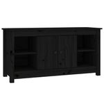 Casa si Gradina - Mobilier - Comode si corpuri - Comode - Comoda TV, negru, 103x36,5x52 cm, lemn masiv de pin - Infinity.ro