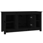 Casa si Gradina - Mobilier - Comode si corpuri - Comode - Comoda TV, negru, 103x36,5x52 cm, lemn masiv de pin - Infinity.ro