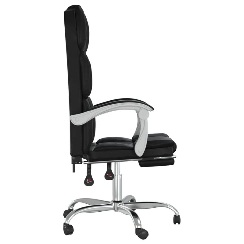 Casa si Gradina - Mobilier - Scaune si fotolii - Scaune - Scaun de birou rabatabil, negru, piele ecologica - Infinity.ro