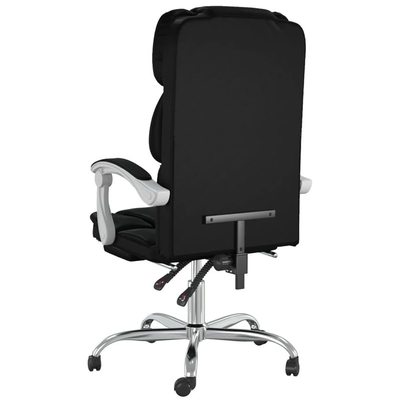 Casa si Gradina - Mobilier - Scaune si fotolii - Scaune - Scaun de birou rabatabil, negru, piele ecologica - Infinity.ro
