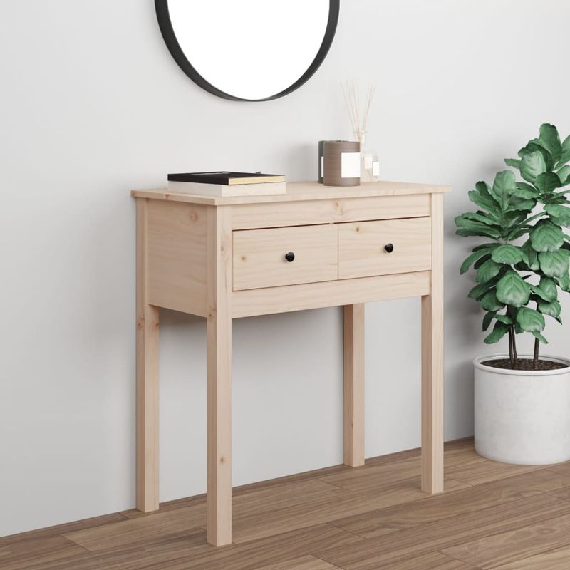 Casa si Gradina - Mobilier - Comode si corpuri - Console - Masa consola, 70x35x75 cm, lemn masiv de pin - Infinity.ro