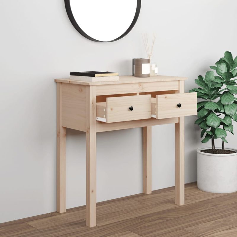 Casa si Gradina - Mobilier - Comode si corpuri - Console - Masa consola, 70x35x75 cm, lemn masiv de pin - Infinity.ro