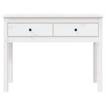 Casa si Gradina - Mobilier - Comode si corpuri - Console - Masa consola, alb, 100x35x75 cm, lemn masiv de pin - Infinity.ro