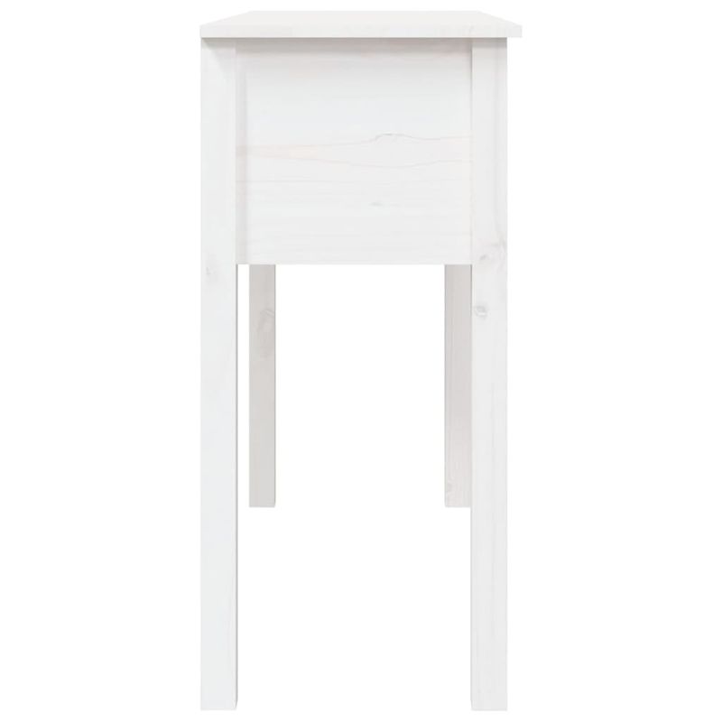 Casa si Gradina - Mobilier - Comode si corpuri - Console - Masa consola, alb, 100x35x75 cm, lemn masiv de pin - Infinity.ro