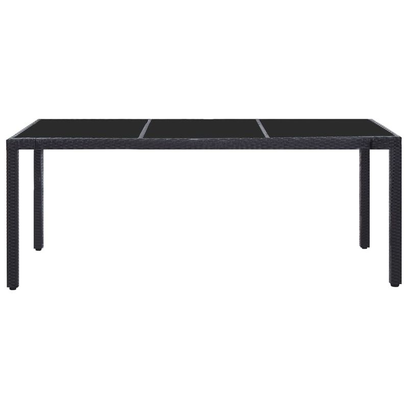 Casa si Gradina - Gradina si terasa - Mobilier exterior - Seturi mobila gradina - Set mobilier de exterior, 9 piese, negru, poliratan - Infinity.ro