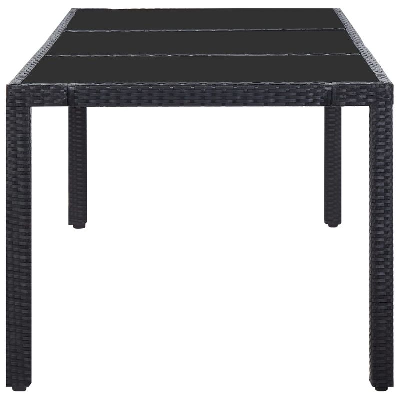 Casa si Gradina - Gradina si terasa - Mobilier exterior - Seturi mobila gradina - Set mobilier de exterior, 9 piese, negru, poliratan - Infinity.ro