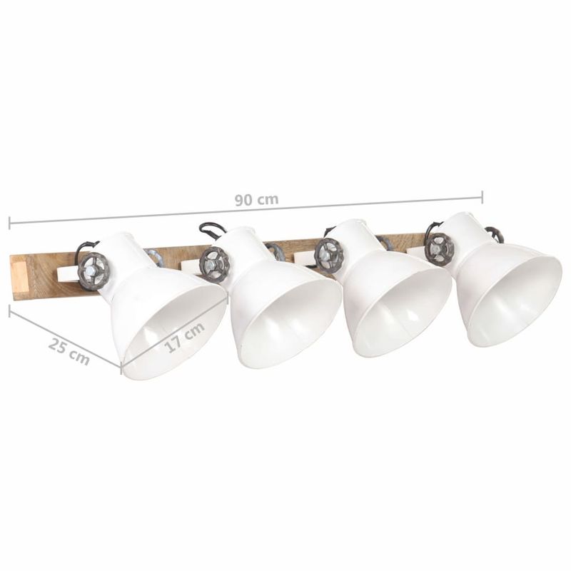 Casa si Gradina - Corpuri si surse de iluminat - Plafoniere, aplice si spoturi - Lampa de perete industriala, alb, 90 x 25 cm, E27 - Infinity.ro