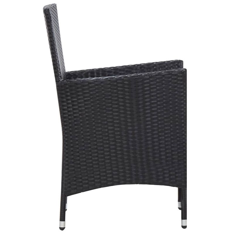 Casa si Gradina - Gradina si terasa - Mobilier exterior - Seturi mobila gradina - Set mobilier de exterior, 9 piese, negru, poliratan - Infinity.ro