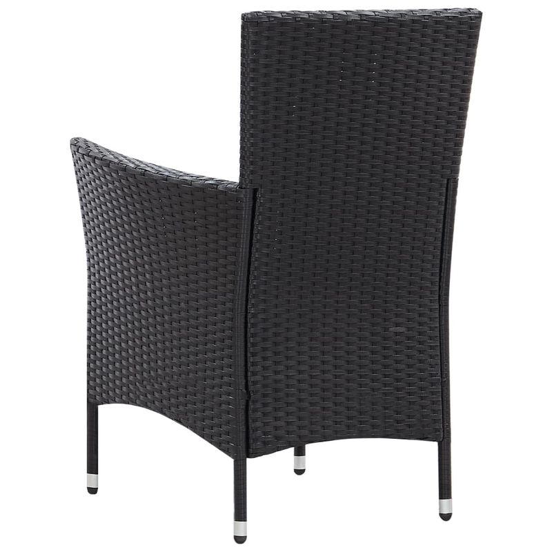 Casa si Gradina - Gradina si terasa - Mobilier exterior - Seturi mobila gradina - Set mobilier de exterior, 9 piese, negru, poliratan - Infinity.ro