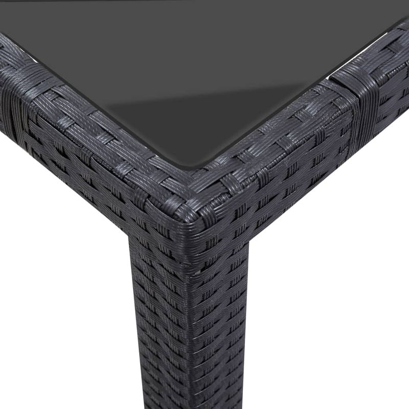 Casa si Gradina - Gradina si terasa - Mobilier exterior - Seturi mobila gradina - Set mobilier de exterior, 9 piese, negru, poliratan - Infinity.ro