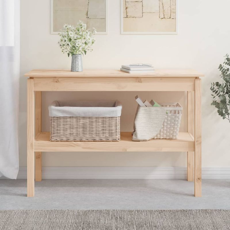 Casa si Gradina - Mobilier - Comode si corpuri - Console - Masa consola, 110x40x75 cm, lemn masiv de pin - Infinity.ro