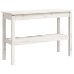 Casa si Gradina - Mobilier - Comode si corpuri - Console - Masa consola, alb, 110x40x75 cm, lemn masiv de pin - Infinity.ro