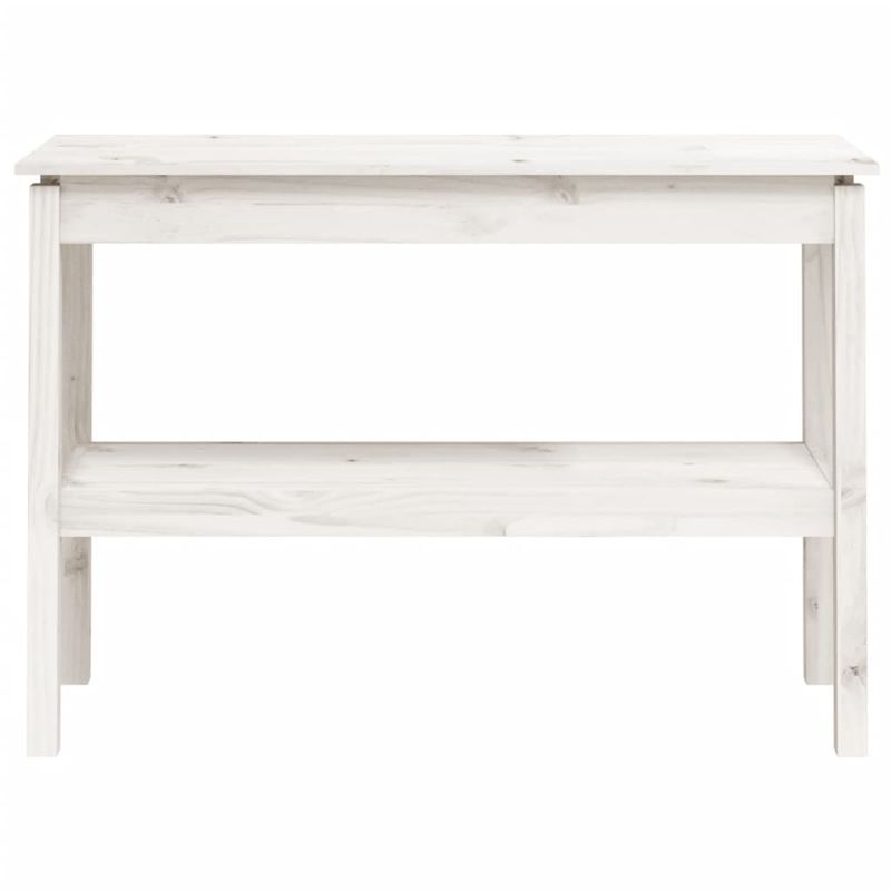 Casa si Gradina - Mobilier - Comode si corpuri - Console - Masa consola, alb, 110x40x75 cm, lemn masiv de pin - Infinity.ro