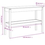 Casa si Gradina - Mobilier - Comode si corpuri - Console - Masa consola, alb, 110x40x75 cm, lemn masiv de pin - Infinity.ro