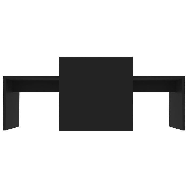 Casa si Gradina - Mobilier - Mese si birouri - Masute de cafea - Set masute de cafea, negru, 100x48x40 cm, PAL - Infinity.ro