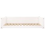 Petshop - Accesorii petshop - Culcusuri si custi - Culcusuri si saltele - Pat pentru caini, alb, 105,5x75,5x28 cm, lemn masiv de pin - Infinity.ro