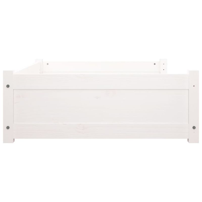Petshop - Accesorii petshop - Culcusuri si custi - Culcusuri si saltele - Pat pentru caini, alb, 105,5x75,5x28 cm, lemn masiv de pin - Infinity.ro