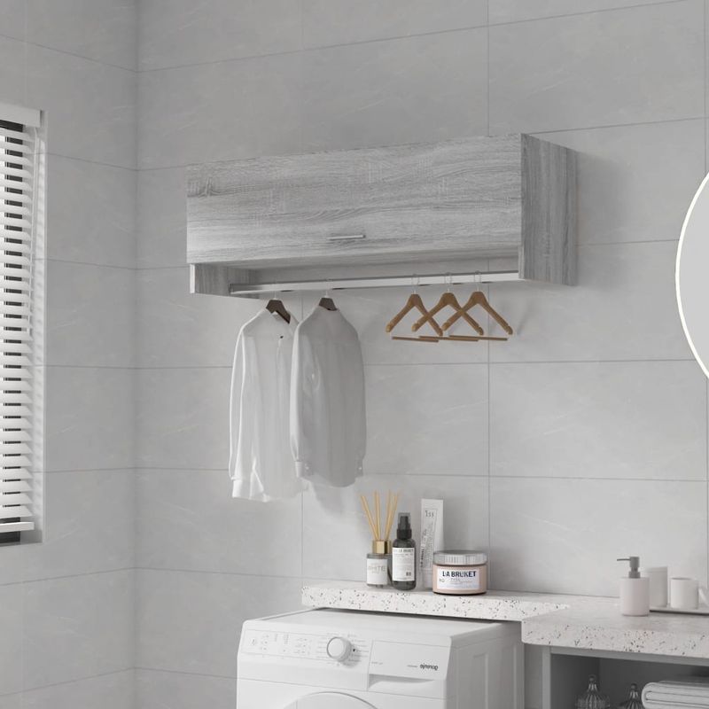 Casa si Gradina - Mobilier - Dulapuri si sifoniere - Sifoniere - Sifonier, gri sonoma, 100x32,5x35 cm, lemn prelucrat - Infinity.ro