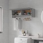 Casa si Gradina - Mobilier - Dulapuri si sifoniere - Sifoniere - Sifonier, gri sonoma, 100x32,5x35 cm, lemn prelucrat - Infinity.ro