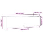 Casa si Gradina - Mobilier - Dulapuri si sifoniere - Sifoniere - Sifonier, gri sonoma, 100x32,5x35 cm, lemn prelucrat - Infinity.ro