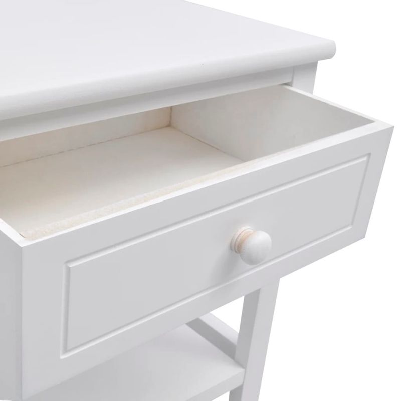 Casa si Gradina - Mobilier - Comode si corpuri - Noptiere - Noptiera din lemn, 2 buc, alb - Infinity.ro