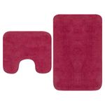 Casa si Gradina - Textile si covoare - Covoare - Covorase baie - Set covorase baie, 2 buc., textil, fucsia - Infinity.ro