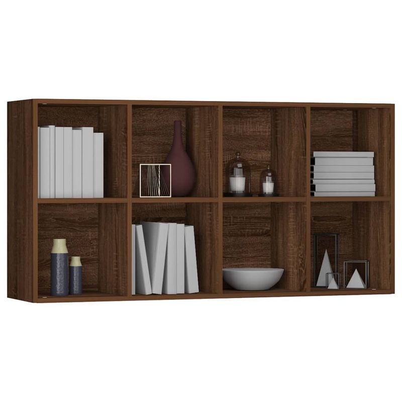 Casa si Gradina - Mobilier - Biblioteci si rafturi - Biblioteci - Biblioteca/Servanta, stejar maro, 66x30x130 cm, lemn prelucrat - Infinity.ro