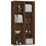 Casa si Gradina - Mobilier - Biblioteci si rafturi - Biblioteci - Biblioteca/Servanta, stejar maro, 66x30x130 cm, lemn prelucrat - Infinity.ro