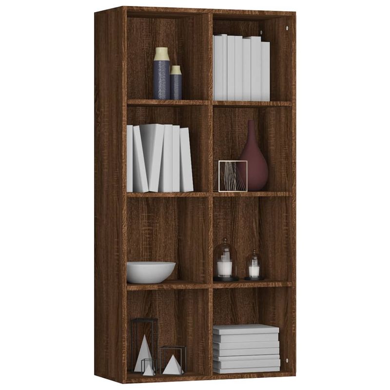 Casa si Gradina - Mobilier - Biblioteci si rafturi - Biblioteci - Biblioteca/Servanta, stejar maro, 66x30x130 cm, lemn prelucrat - Infinity.ro