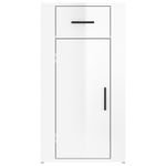 Casa si Gradina - Mobilier - Dulapuri si sifoniere - Dulapuri - Dulap de birou, alb extralucios, 40x49x75 cm, lemn prelucrat - Infinity.ro