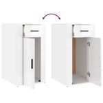 Casa si Gradina - Mobilier - Dulapuri si sifoniere - Dulapuri - Dulap de birou, alb extralucios, 40x49x75 cm, lemn prelucrat - Infinity.ro