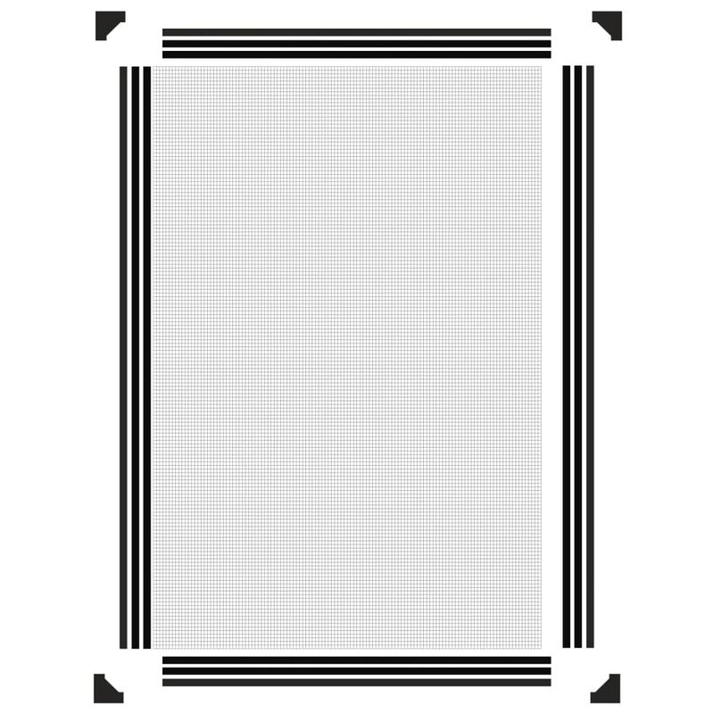 Casa si Gradina - Textile si covoare - Rulouri si jaluzele - Plasa insecte magnetica pentru ferestre, antracit, 80x120 cm - Infinity.ro