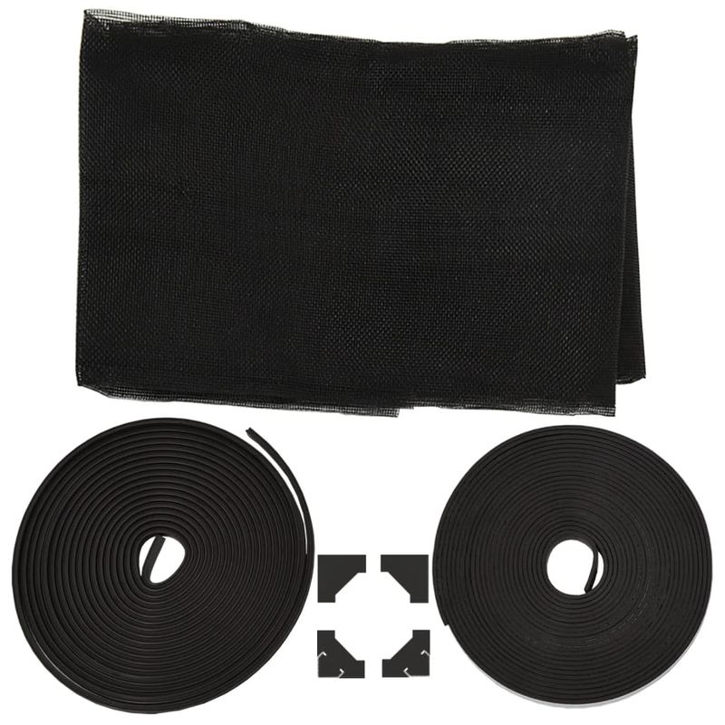 Casa si Gradina - Textile si covoare - Rulouri si jaluzele - Plasa insecte magnetica pentru ferestre, antracit, 80x120 cm - Infinity.ro