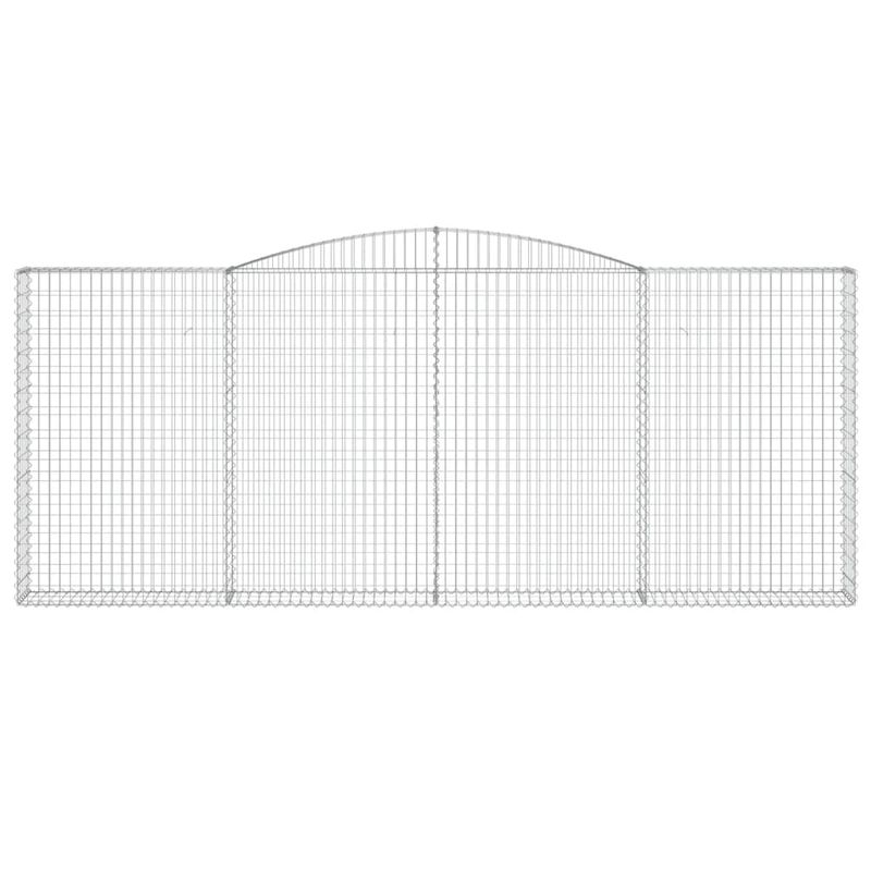 Casa si Gradina - Gradina si terasa - Garduri, panouri si accesorii - Cos gabion arcuit, 400x30x160/180 cm, fier galvanizat - Infinity.ro