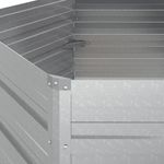 Casa si Gradina - Gradinarit si plante - Plante si ghivece - Ghivece si suporturi - Strat inaltat de gradina argintiu 129x77 cm otel galvanizat - Infinity.ro