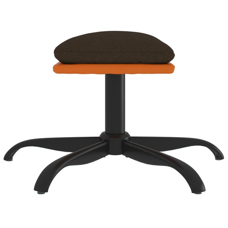 Casa si Gradina - Mobilier - Scaune si fotolii - Tabureti - Taburet, maro, 60x60x36 cm, textil si piele ecologica - Infinity.ro