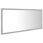 Casa si Gradina - Mobilier - Comode si corpuri - Masute de toaleta - Oglinda de baie cu LED, gri beton, 100x8,5x37 cm, acril - Infinity.ro